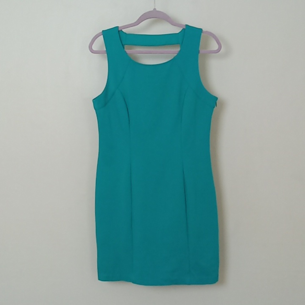 DKNY Blue Size 10 Body Conscious Sleeveless Partial Open Back Dress - Picture 9 of 13